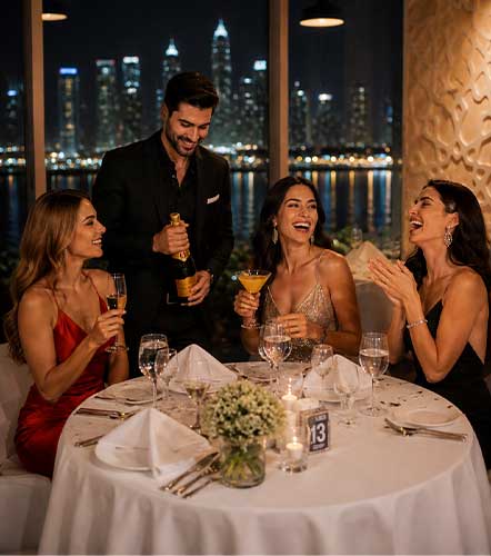 Service at The Lagoon Restaurant Sharjah