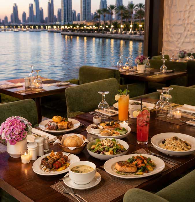 The Lagoon Restaurant Sharjah waterfront dining image